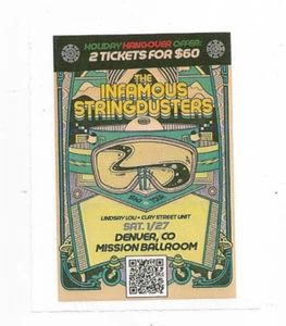 The Infamous Stringdusters 1/27/2024 Handbill Mission Ballroom Denver VG+ / EX - Picture 1 of 1