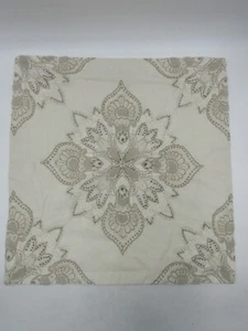 Pottery Barn Holly Embroidered Medallion Pillow Cover Ivory Multi 24" sq #A146 - Picture 1 of 4