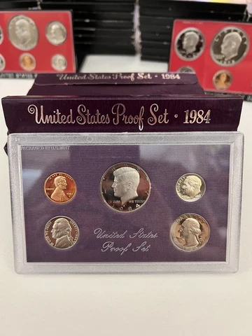 1984 United States Mint Proof Set. In OGP, with COA. FLAT SHIPPING!! Cover