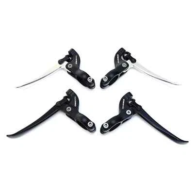 Tektro Bicycle FL750 Road Single Speed Bike Brake Lever 22.2mm Black / Silver - Image 1 of 3