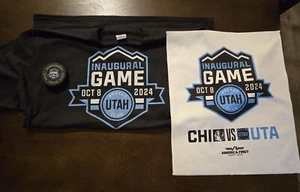 Utah Hockey Club Inaugural Game T-Shirt, Towel, And Puck 10/8/2024 First Game - Picture 1 of 2