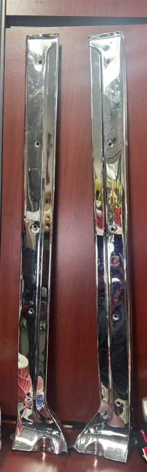 Re-chromed Original pair Sill Plates Trim Fits 1956-1960 Chevrolet Corvette 1959 - Image 1 of 4
