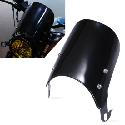 Motorcycle 5-7'' Headlight Front Windshield Windscreen Fairing for Suzuki Black Foto 1 de 4