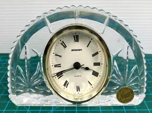 Vintage Staiger Germany & Cristal D' Arques France Fine 24% Lead Crystal Clock - Picture 1 of 7