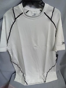 MIZUNO DryLite Technologie weiß Hochleistungs Baseball Golf Shirt Small - Bild 1 von 4