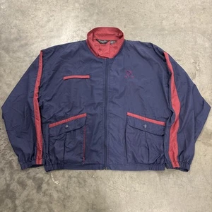Vintage Christian Dior Monsieur Track Jacket Windbreaker Sz XXL Navy Blue - Picture 1 of 5