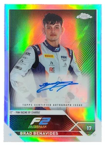 Autógrafo refractor Brad Benavides Topps Chrome F1 2023 #CAC-BB - Imagen 1 de 2