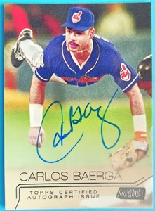 2015 Topps Stadium Club Autographs Carlos Baerga #SCA-CB Indians - Picture 1 of 2