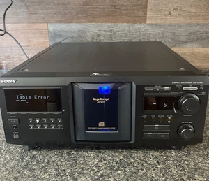 Sony CDP-CX400 Compact Disc Player 400 CD Jukebox Carousel NO REMOTE TABLE ERROR - Picture 1 of 11