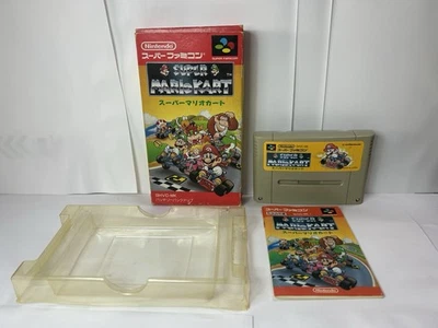 Super Mario Kart Super Famicom Boxed Manual Tested Japan NTSC-J - Image 1 of 4
