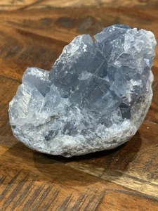.91LB Natural Blue Celestite Geode Quartz Crystal Mineral Specimen Healing - Picture 1 of 4