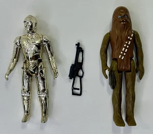 Vintage 1977 Star Wars Chewbacca Complete Hong Kong/C3PO Hong Kong All Original - Bild 1 von 6