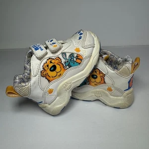 Bär im großen blauen Haus Kinderschuhe Größe 5 Cartoon Vintage Hakenschlaufe TV Show - Bild 1 von 16