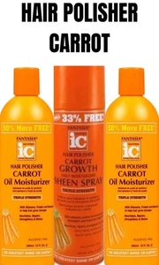 Fantasia Lucidante per Capelli Olio di Carota Idratante Prodotti Venditore UK - Foto 1 di 3