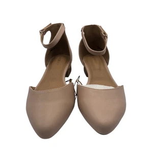 Lane Bryant Dream Cloud Faux Leather Ankle Strap Block Heel Palomino Tan 11W NWT - Picture 1 of 11