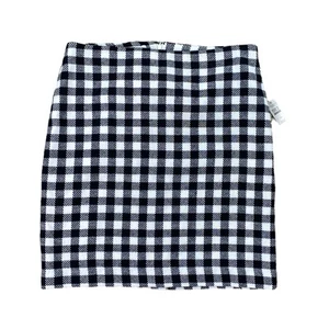 NWT Talbots Outlet Womans Black White Plaid Check Skirt Size 14 Wool Blend Lined - Picture 1 of 3