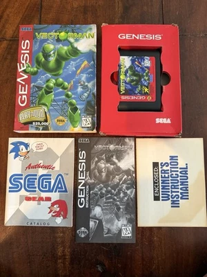 Vectorman Sega Genesis 1995 CIB 100% Complete w/Instruction Manual & Inserts WOW - Image 1 of 4