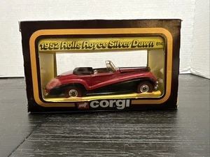 Vintage Corgi Toys 1952 Rolls Royce Silver Dawn Die-cast Car England #814 w Box - Picture 1 of 5