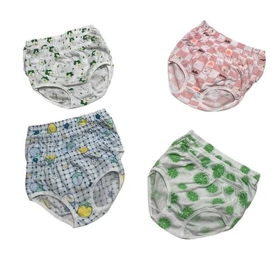 Kids Underwear Girls Bloomers Variety Pack 100% Cotton Size Medium Cute Prints - Image 1 of 4