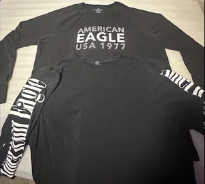 Lot of 2 American Eagle Outfitters Men’s Long Sleeve Tshirts - XXXL - AE Shirt - Picture 1 of 8