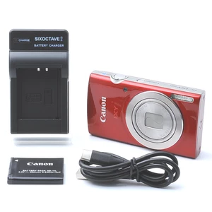 [Near MINT] Canon IXY 180 Red PowerShot ELPH 180 Digital Camera Japan #507026 - Picture 1 of 24