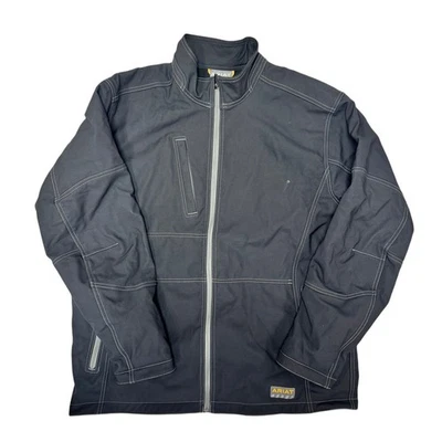 Ariat Rebar Jacket Mens Black Softshell Stretch Canvas Workwear Full Zip XL Tall - Image 1 of 4