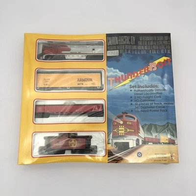 HO Scale Mehano Master Thunderbolt Express Train Set T320 Santa Fe 0786 - Image 1 of 4