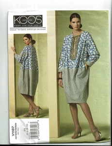 Vogue #V1187 Designer Koo Van Den Akker Dress Pattern Sz 6-12 UC - Picture 1 of 2