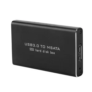 Msata Mini Pci-E Ssd Solid State Disk Enclosure Hard Disk Box 6Gbps 30*30/50 HLF - Afbeelding 1 van 11