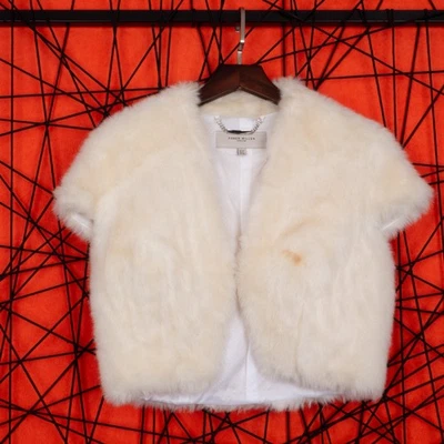 Bolero Karen Millen Crema Marfil Encogerse de hombros 12 8 40 Piel sintética Ocasión Boda Foto 1 de 4