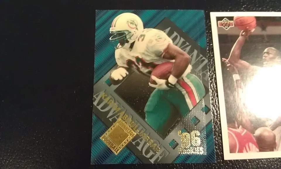 Karim Abdul-Jabbar Miami Dolphins 1996 Edge Rookies Advantage DE GRAN TAMAÑO RARO Foto 1 de 1