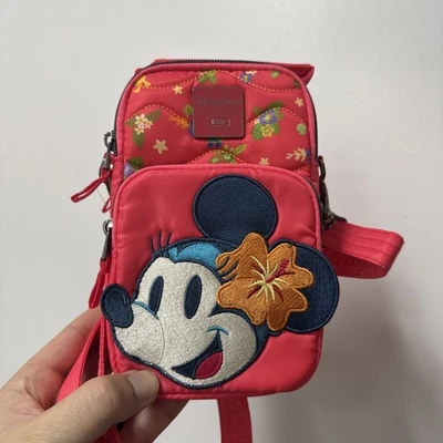 全新 Disney Parks Aulani Resort Minnie Mouse Lug 迷你斜挎包 钱包  — 第 1/3 张图片