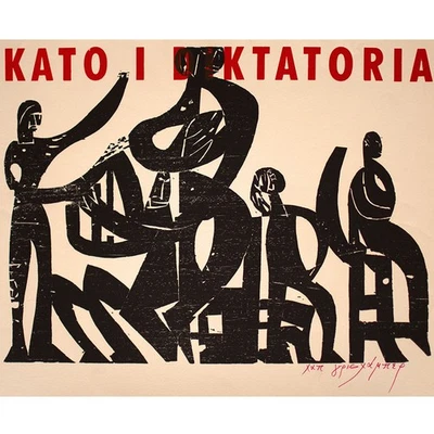 HAP Grieshaber Kato I Diktatoria Ausstellungsplakat sign Farbholzschnitt 1968 - Bild 1 von 4