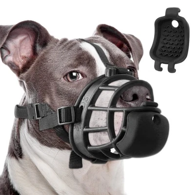 Bozal Pitbull, bozal de canasta para perros grandes medianos pequeños boxeadores Rottwe... Foto 1 de 4