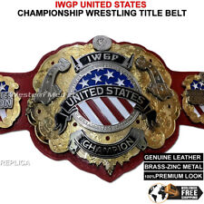 NEW IWGP United States Heavyweight Championship Title Belt Dual Plated 4mm Zinc