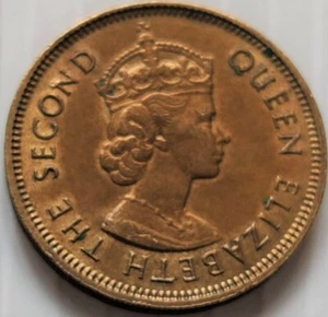 Hong Kong, 10 Cents, Elizabeth II, 1st Portrait, 1963/64/65, KM# 28.1 (B-881) - Bild 1 von 4