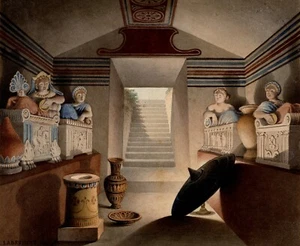 Henri Labrouste: "Veduta di una tomba etrusca" (1849) — Stampa d'arte Giclée - Foto 1 di 7