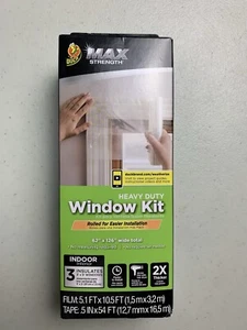 Película retráctil marca Duck cubierta de sello de ventana MAX kit de aislamiento de invierno interior nuevo - Imagen 1 de 5