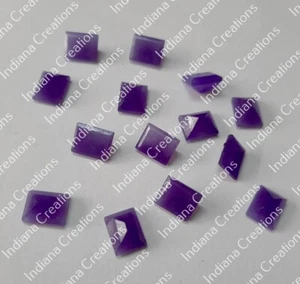 Achteck facettierter Schliff natürliche lila Jade 6x8 mm bis 12x16 mm kalibrierter Edelstein - Bild 1 von 5