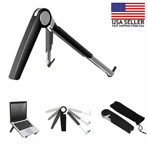 Foldable Laptop Stand Portable Adjustable Desktop Notebook Tablet Riser Holder - Picture 1 of 11