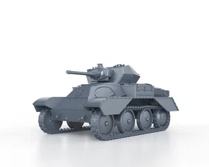 BRITISH WWII A25 LIGHT TANK MK VII - 1/56 1/72 1/87 1/100 3D PRINTED - Picture 1 of 5