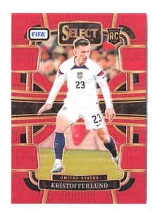 2023-24 Panini Select FIFA #67 Kristoffer Lund Red Prizm Rookie RC United States - Picture 1 of 2
