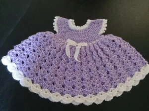 Handmade Crochet Baby Dress - Picture 1 of 5