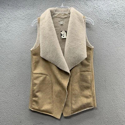 Ecote Urban Outfitters Vest Women's S Sleeveless Tunic Faux Fur Suede Rawhide - Image 1 of 4