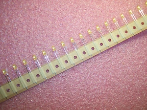 QTY (96) Q65110A0266 LYO285 OSRAM YELLOW DIFFUSED  4mm HYPER OVAL LED'S 587nm - Picture 1 of 5