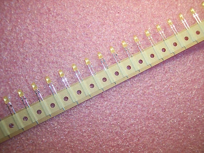 QTY (96) Q65110A0266 LYO285 OSRAM YELLOW DIFFUSED  4mm HYPER OVAL LED'S 587nm - Image 1 of 4