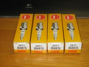 NOS---4 Spark Plugs-Standard NGK B8ES 2411 & 2- 1/4" IN LINE FUEL FILTERS - Foto 1 di 7