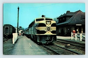 Erie Railroad Alco PA Passenger Middleton, New York 1958 - Eisenbahn Postkarte - Bild 1 von 2