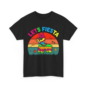 Lets Fiesta Cinco De Mayo Shirt Pinata Funny Mexican Boy Kid T-Shirt - Picture 1 of 14