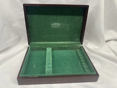 Cuchillo de madera CUTCO de 8 ranuras forrado de tela verde caja de almacenamiento SOLO ESTUCHE nuevo Kensington Foto 1 de 4